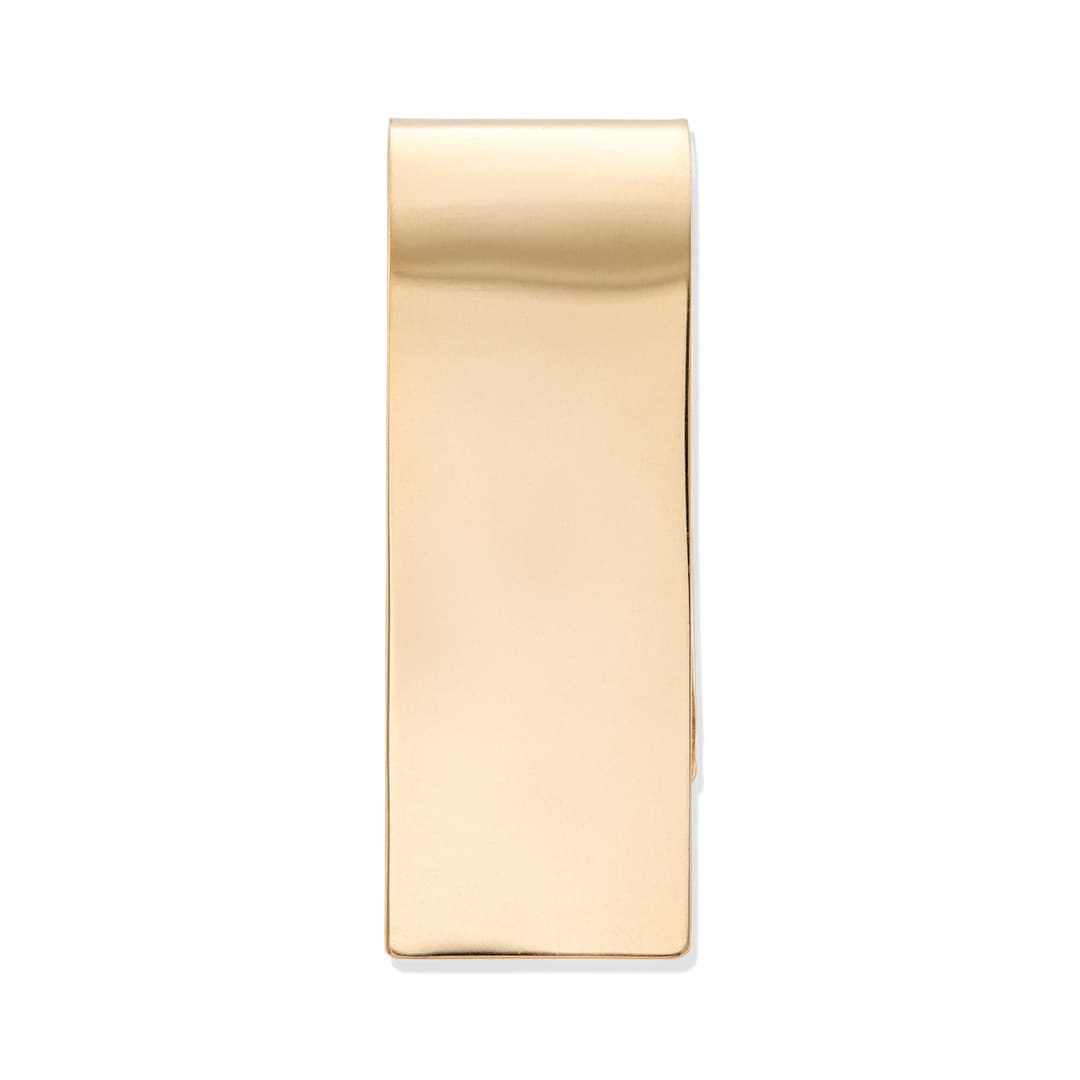 Polished 14k Yellow Gold Money Clip 0