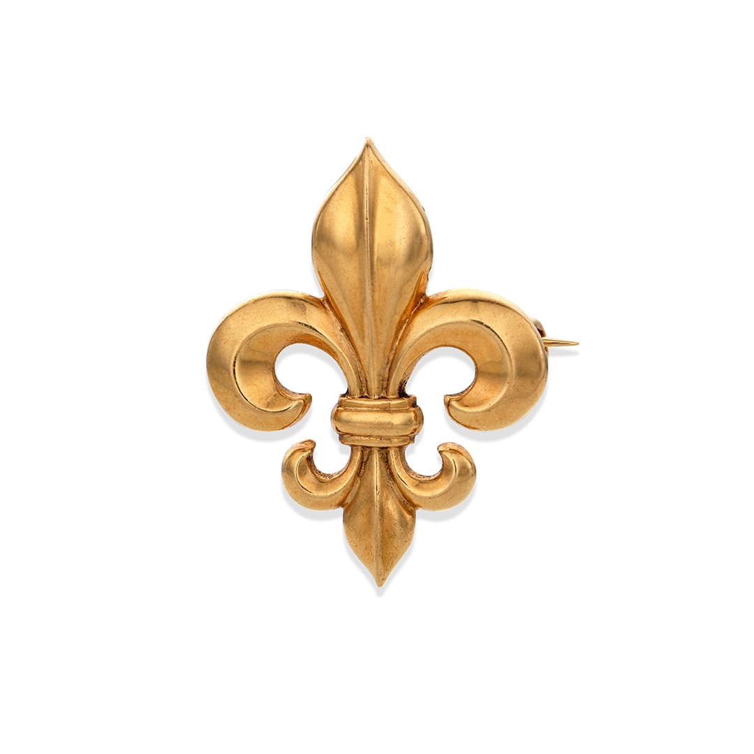 Estate Collection Gold Fleur de Lis Pin 0