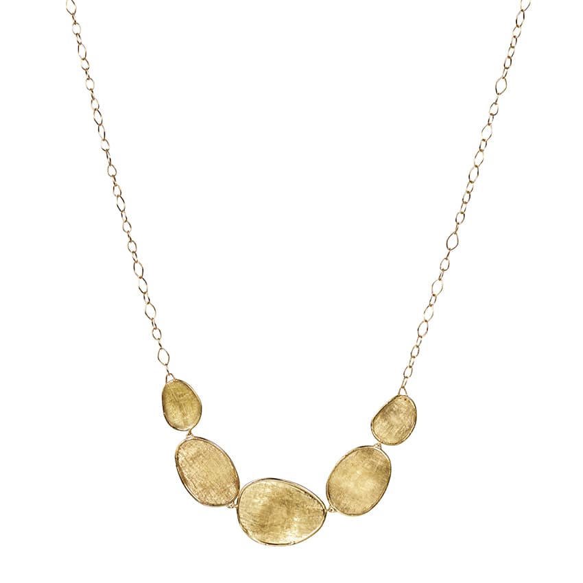 Marco Bicego Yellow Gold Lunaria Halfie Petal Necklace 0