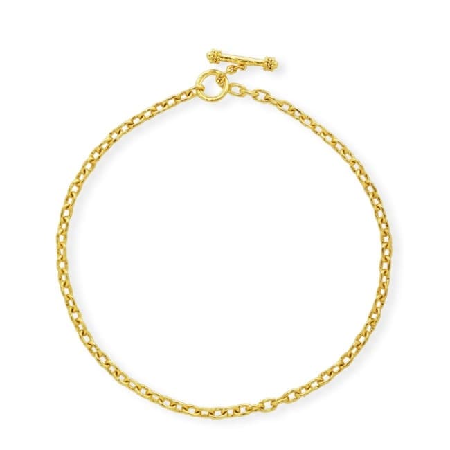 Elizabeth Locke Orvieto Hammered Link Necklace