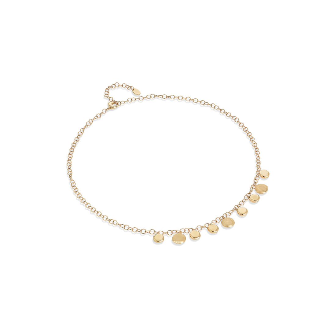 Marco Bicego Jaipur Gold Disc Charm Half-Collar Necklace 0