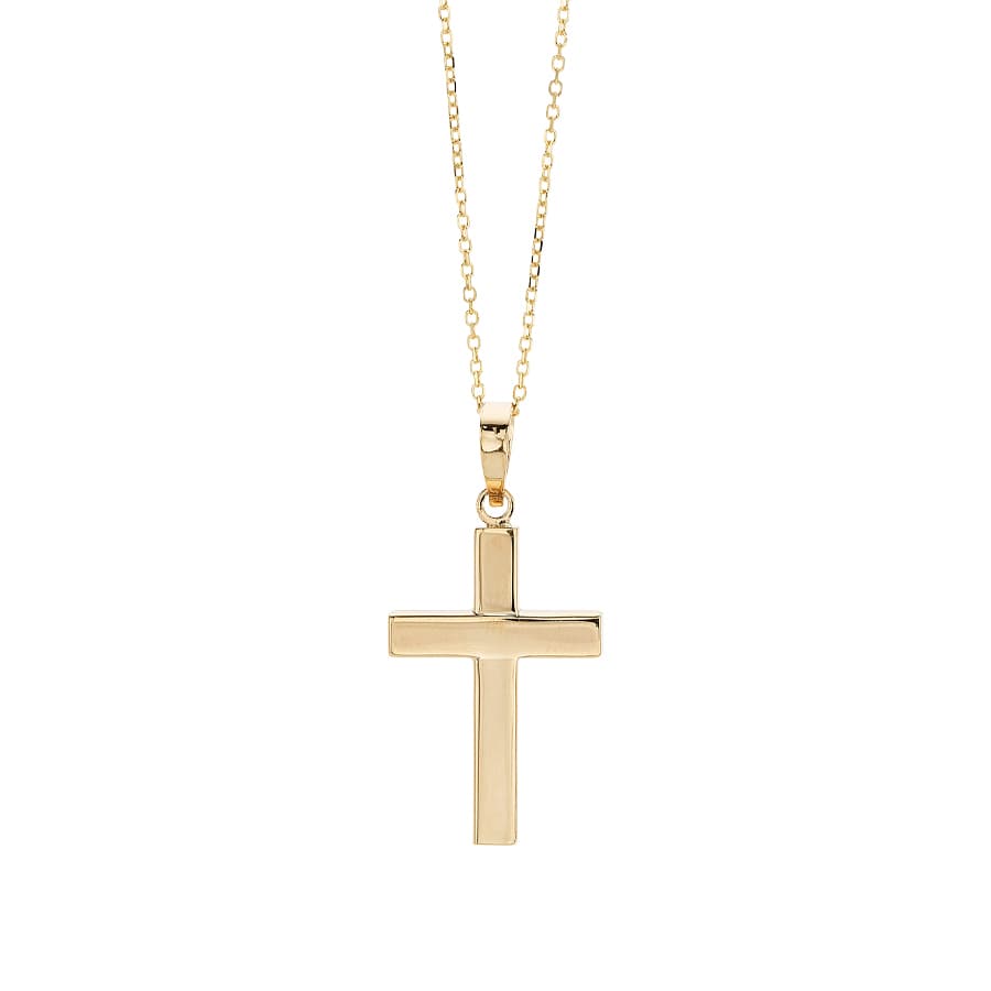 18 inches Polished Cross Necklace 0