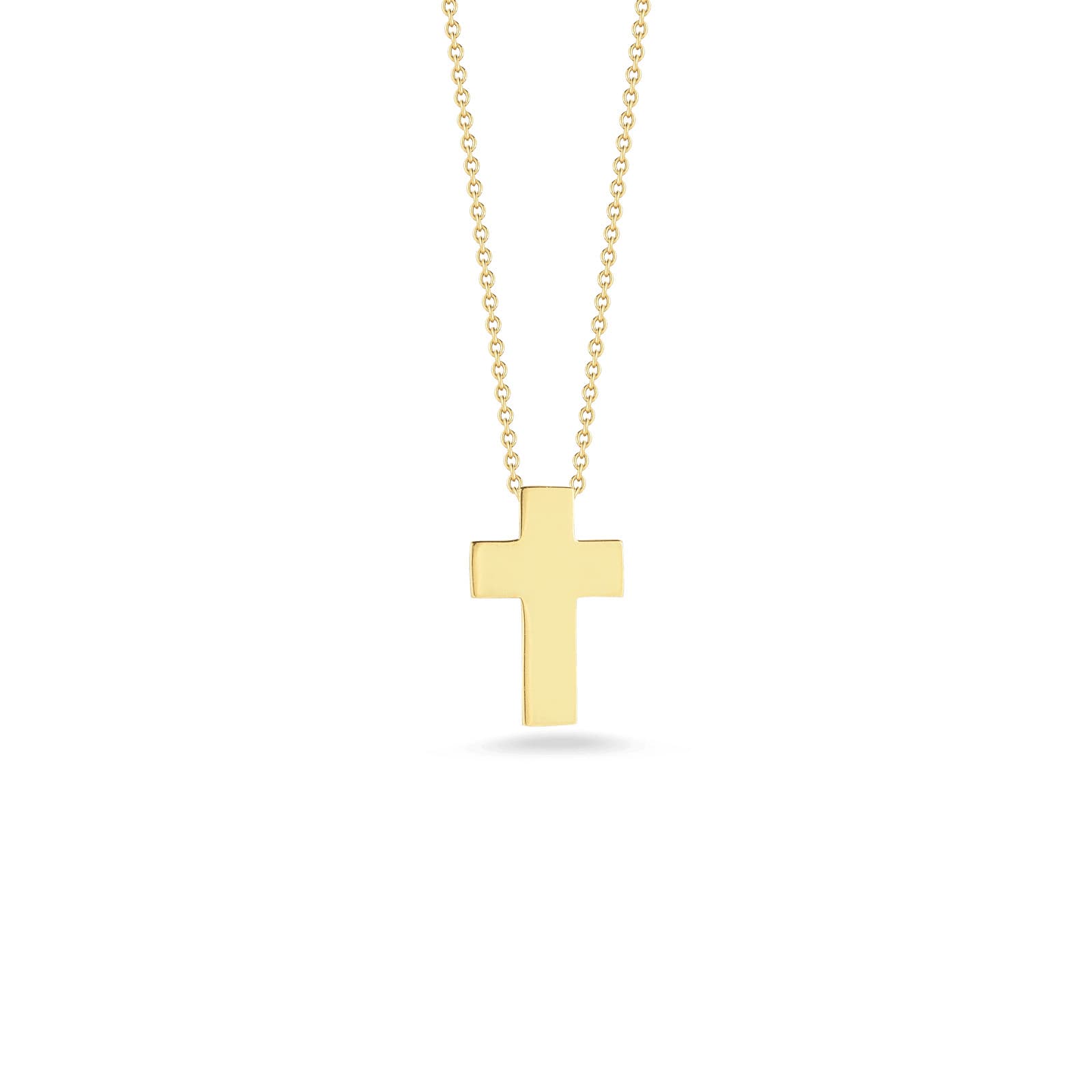 Roberto Coin Tiny Treasures Polished Cross Necklace