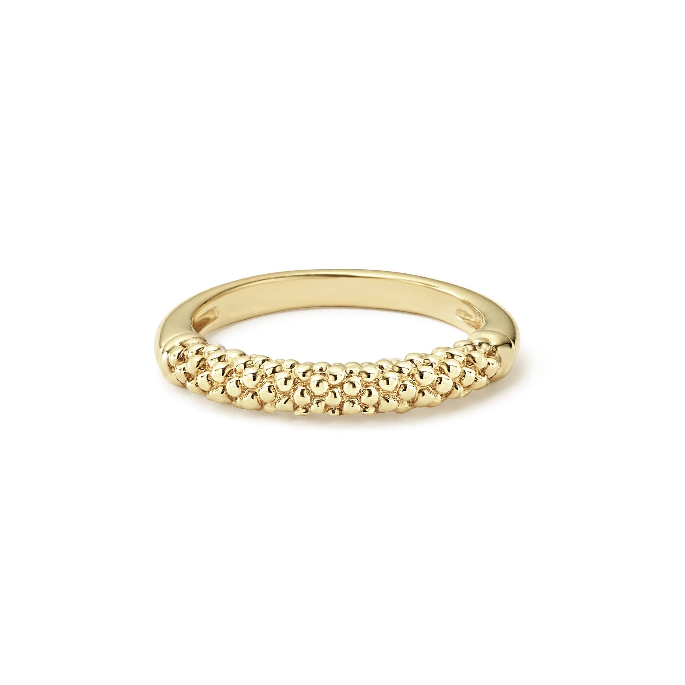 Lagos Caviar Gold 18K Gold Caviar Beaded Stacking Ring 0