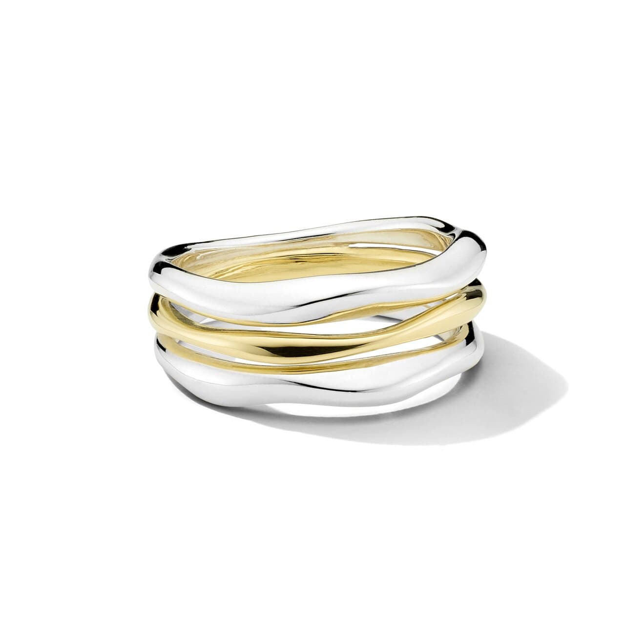 Ippolita Chimera Triple-Band Squiggle Ring 0