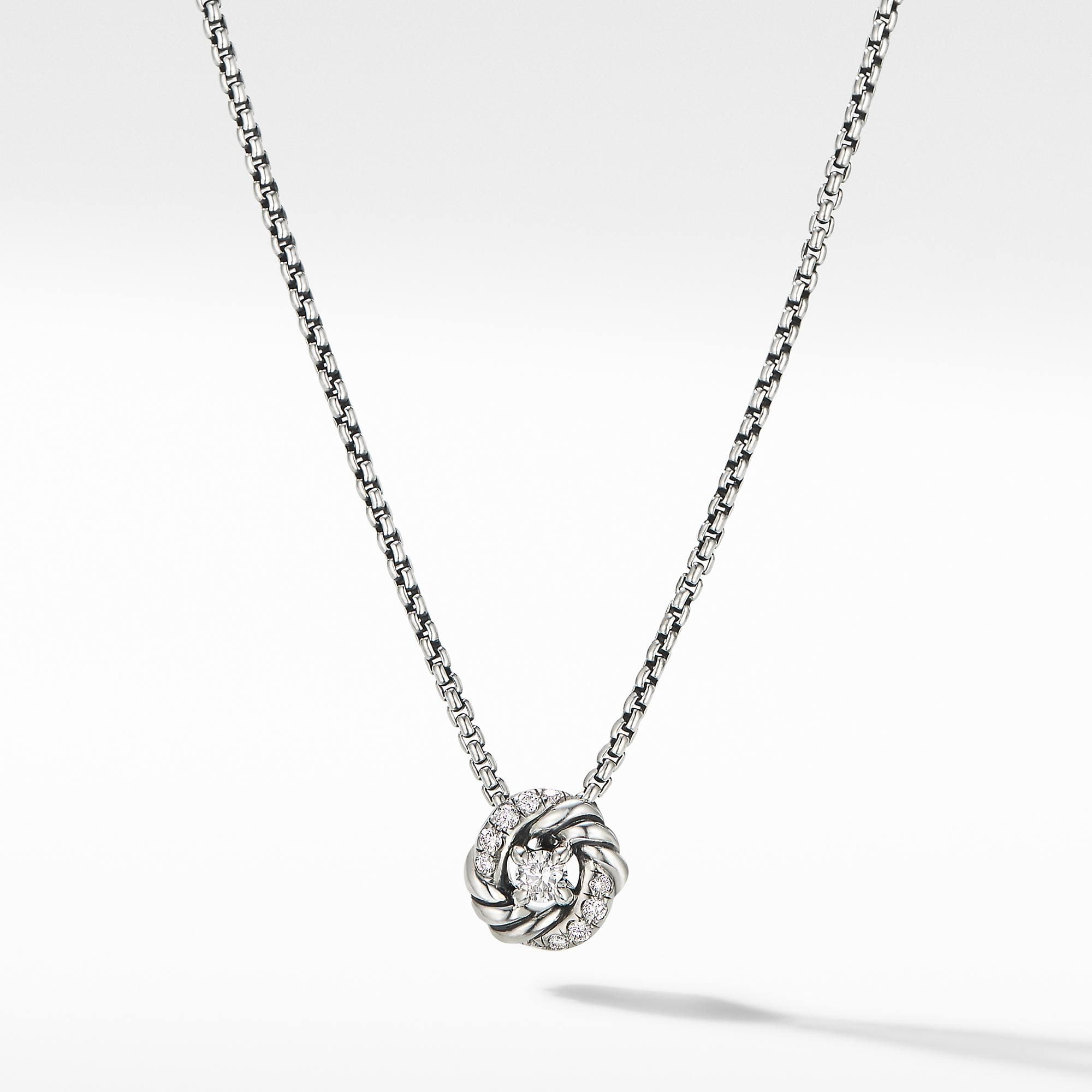 David Yurman Petite Infinity Pendant Necklace with Diamonds