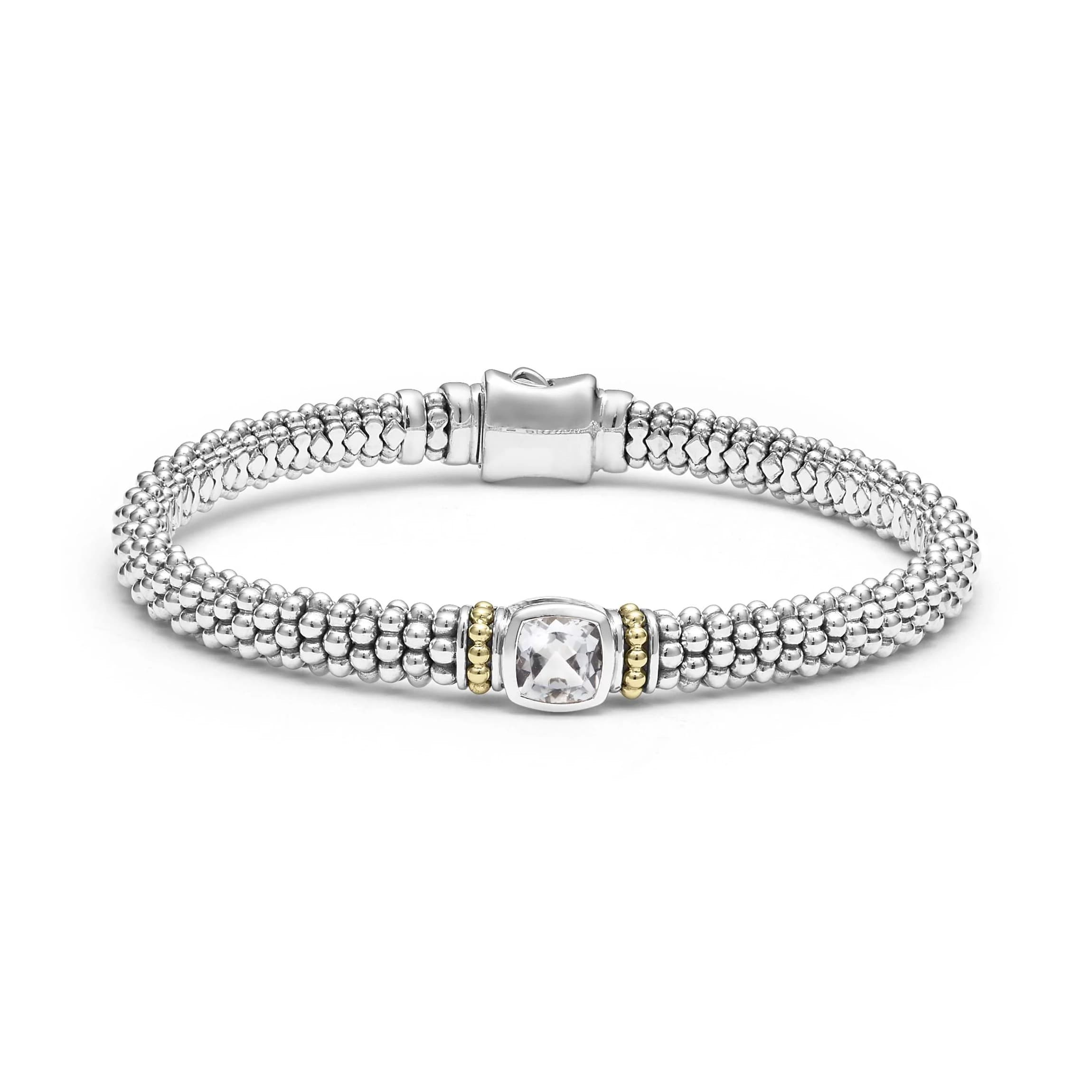 Lagos Rittenhouse 6mm White Topaz Caviar Bracelet 0