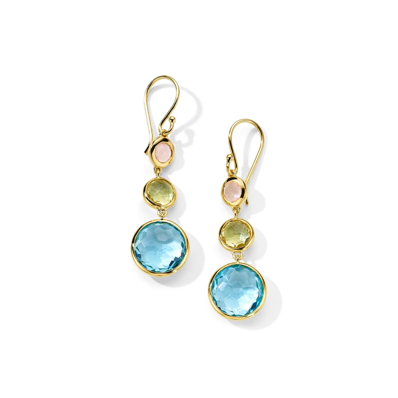 Ippolita Lollipop 3 Stone Sorbet Drop Earrings