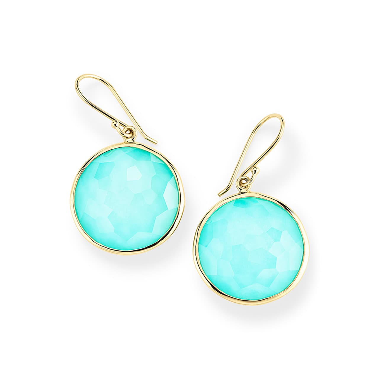 Ippolita Lollipop Turquoise Drop Earrings in 18k Gold 0