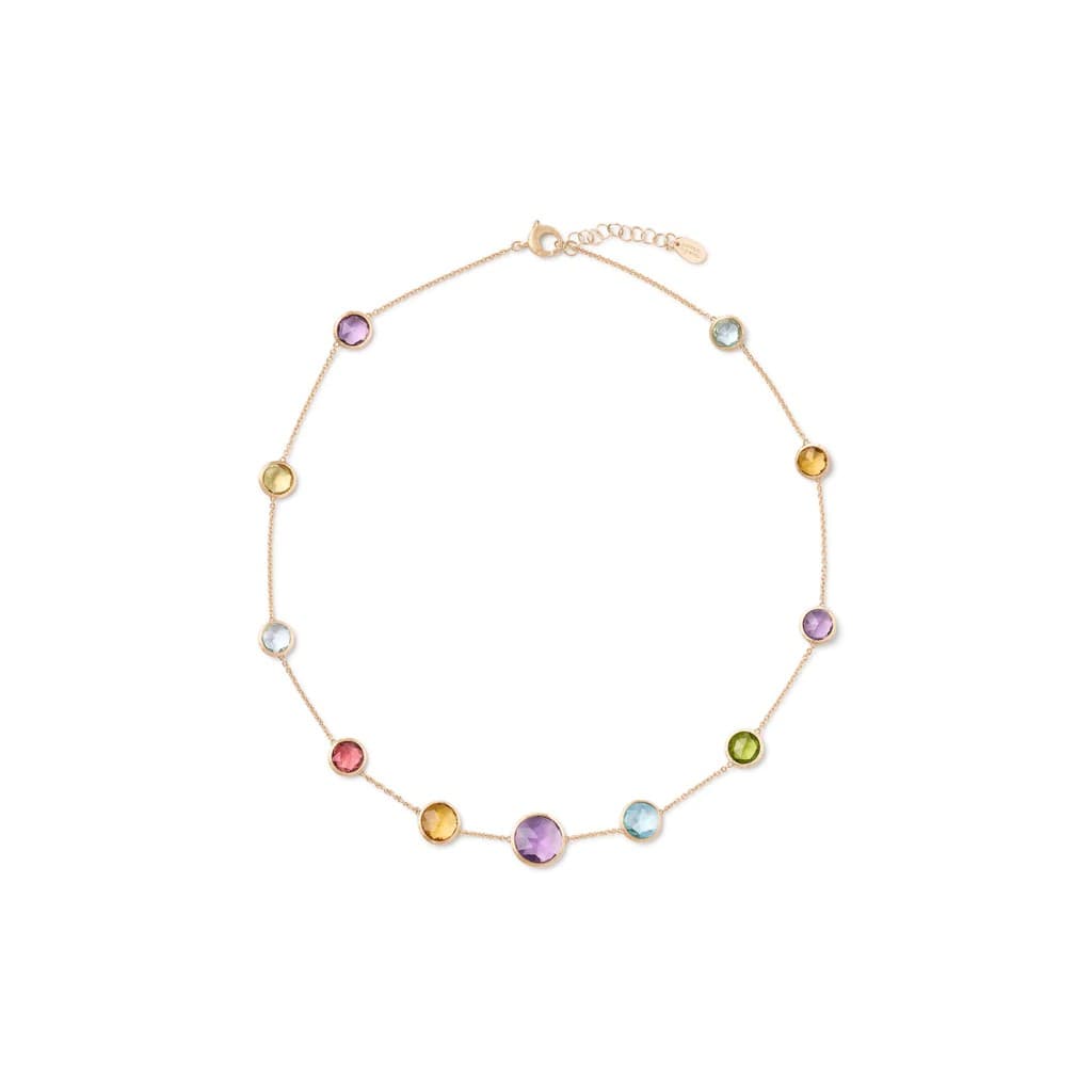 Marco Bicego Jaipur Color Collection 18K Yellow Gold Mixed Gemstone Necklace