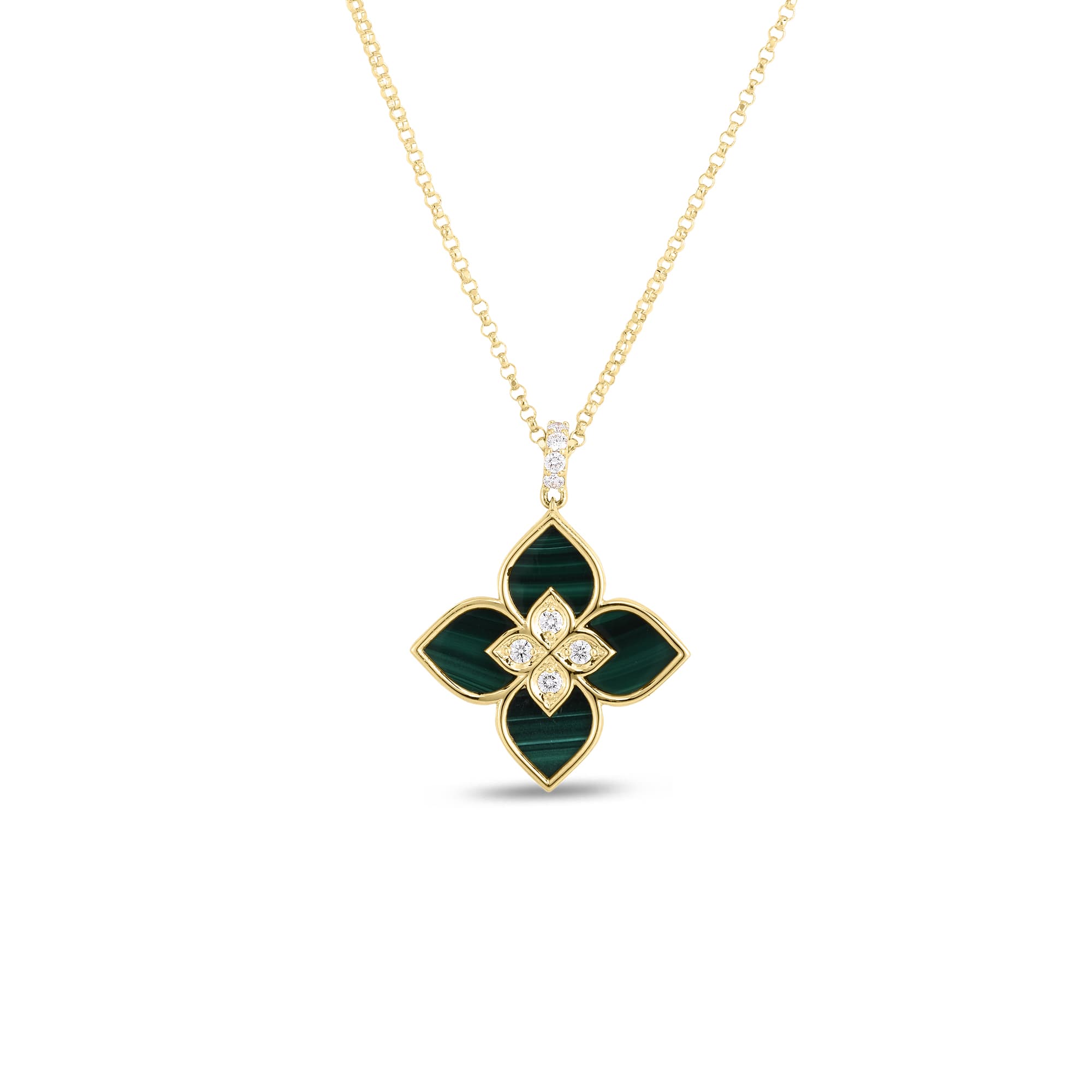 Roberto Coin Venetian Princess Malachite Pendant Necklace