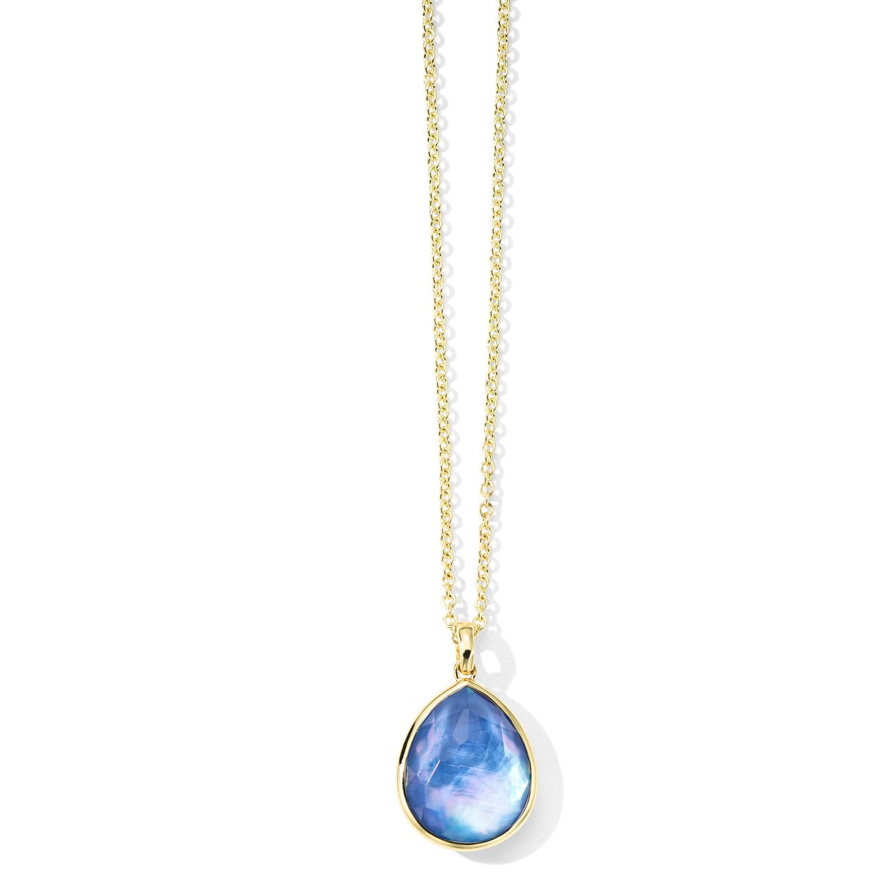 Ippolita Rock Candy Medium Teardrop Lapis Triplet Pendant Necklace in 18k Gold 0