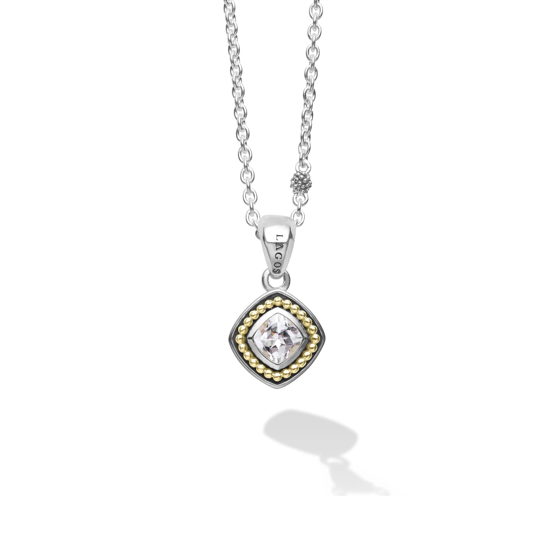 Lagos Rittenhouse White Topaz Pendant Necklace 0