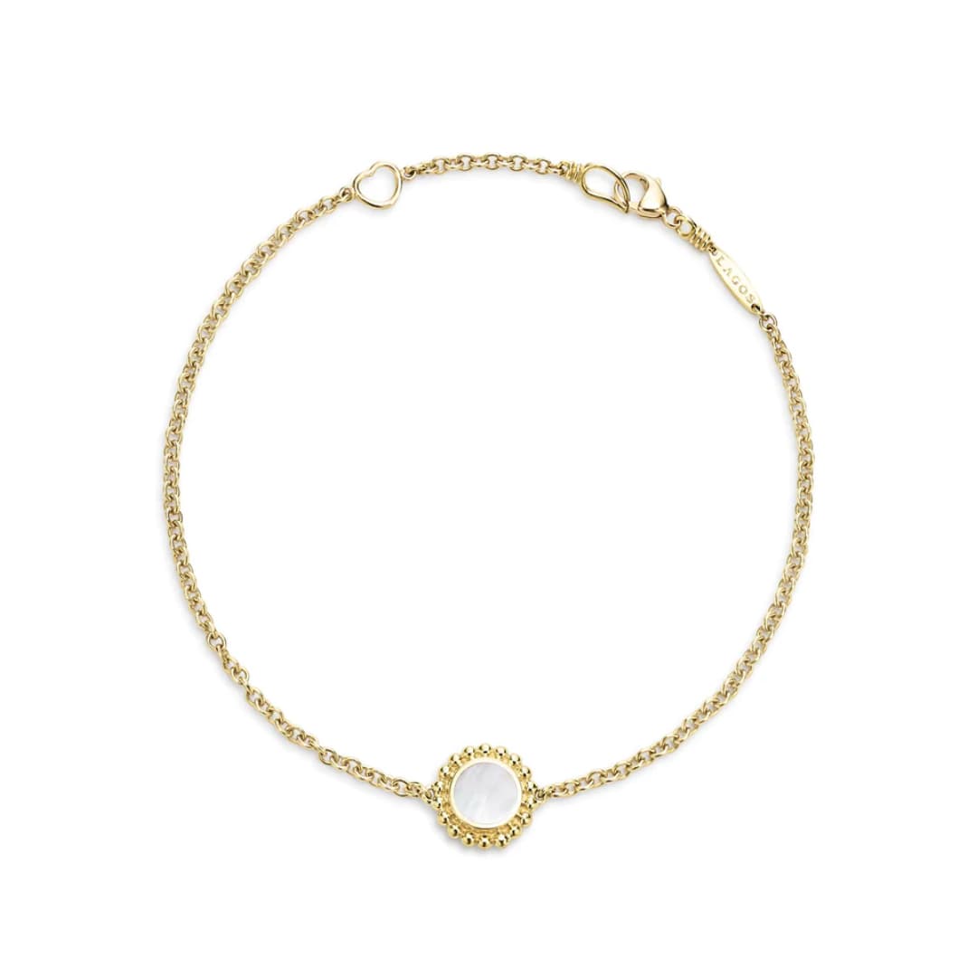 Lagos Covet Single Station Round Mother of Pearl Bracelet