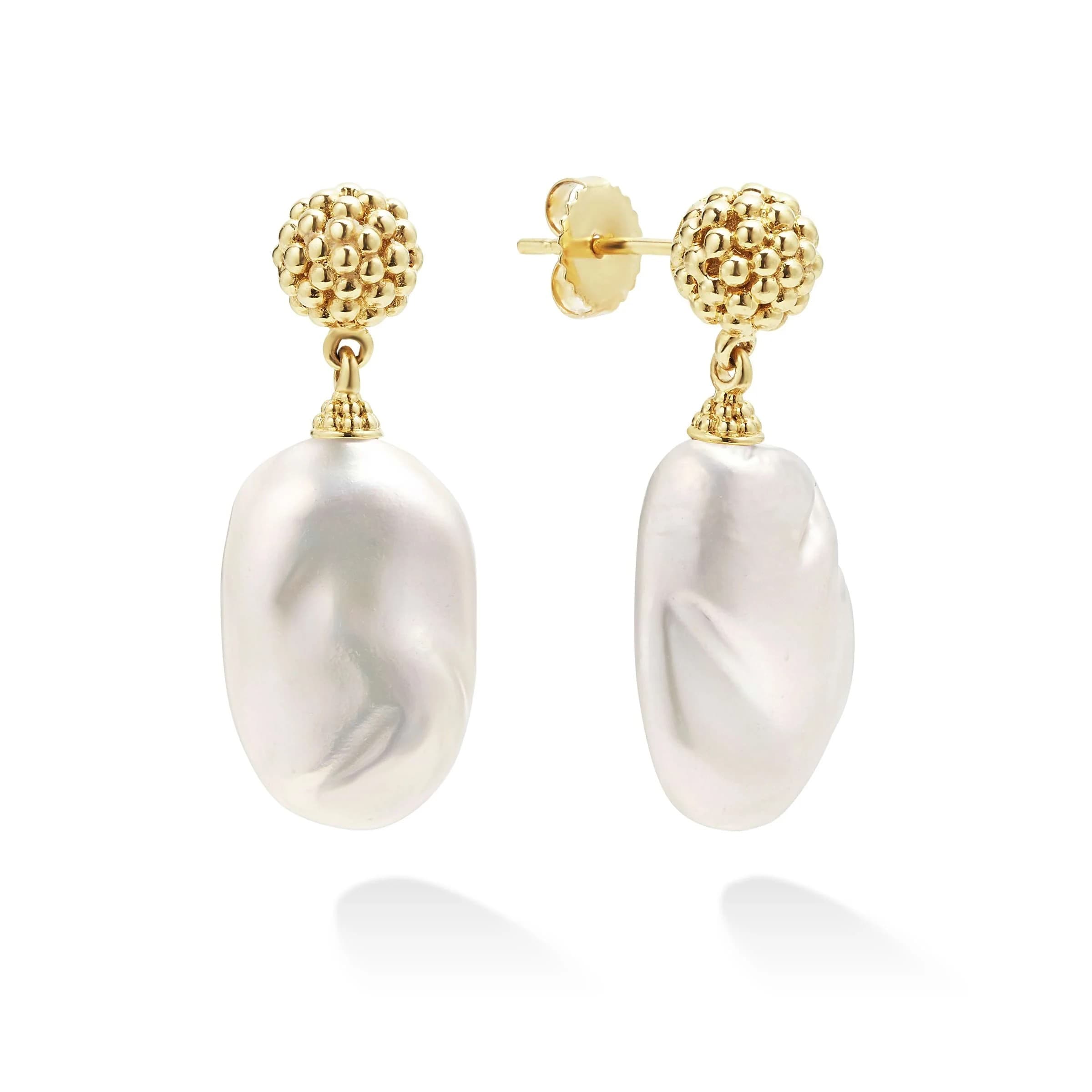 Lagos Luna Baroque Pearl Drop Earrings 0