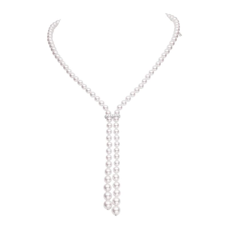 Mikimoto 25 Inch Convertible Graduated Akoya Necklace