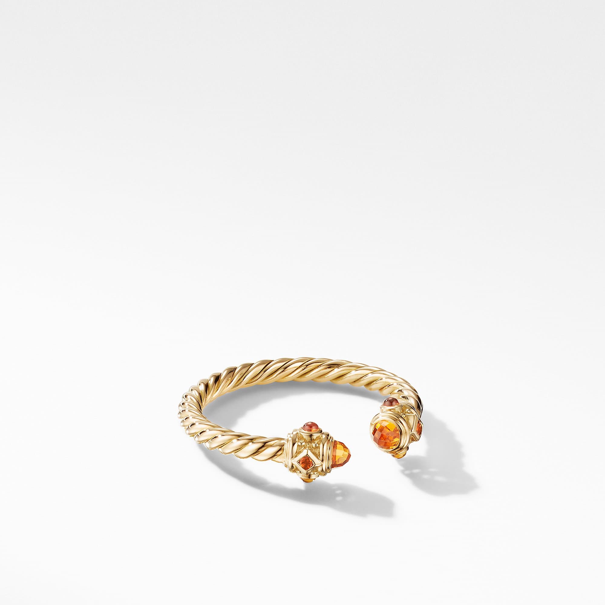 David Yurman Renaissance Ring in 18k Yellow Gold with Madeira Citrine, size 6