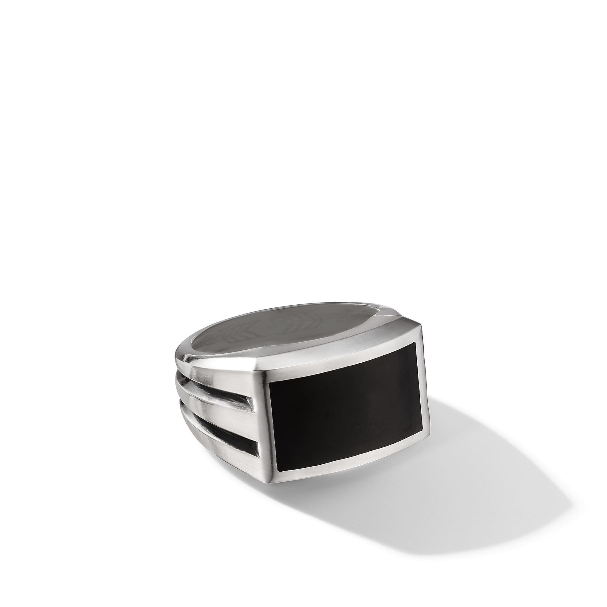 David Yurman Men's Deco Signet Ring with Black Onyx