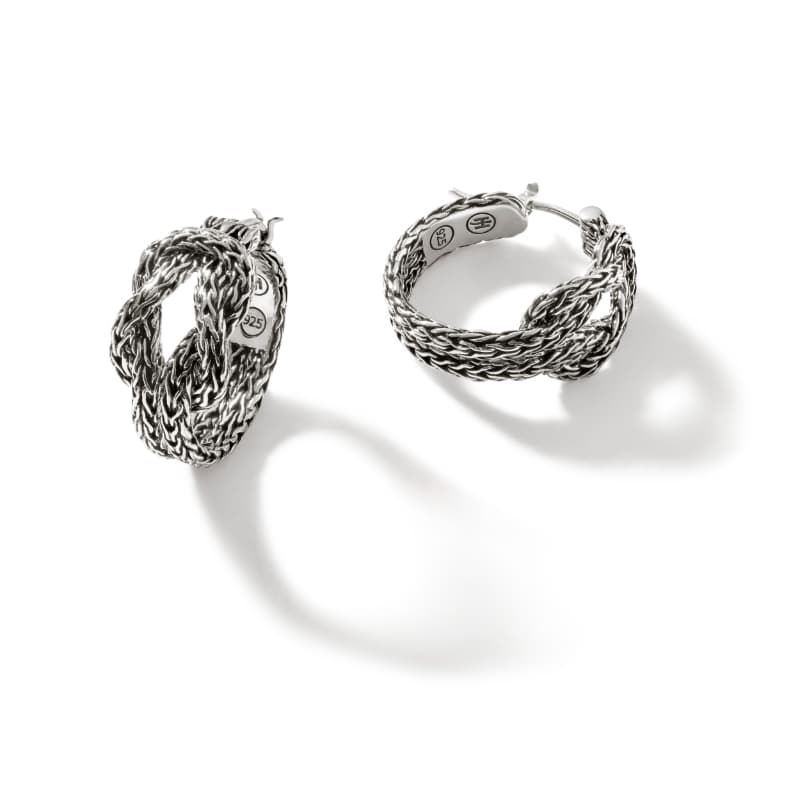 John Hardy Manah Love Knot Hoop Earrings