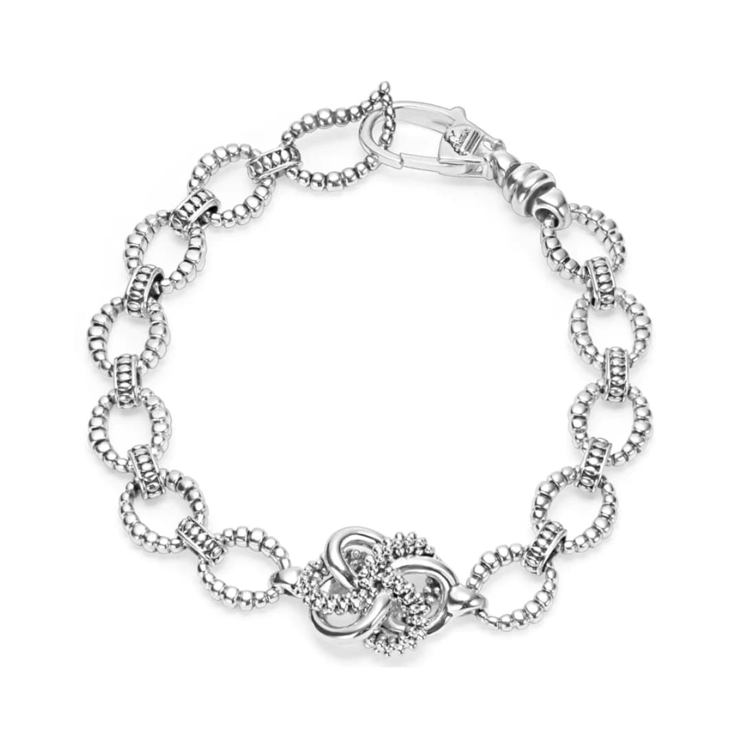 Lagos Love Knot Silver Love Knot Link Bracelet