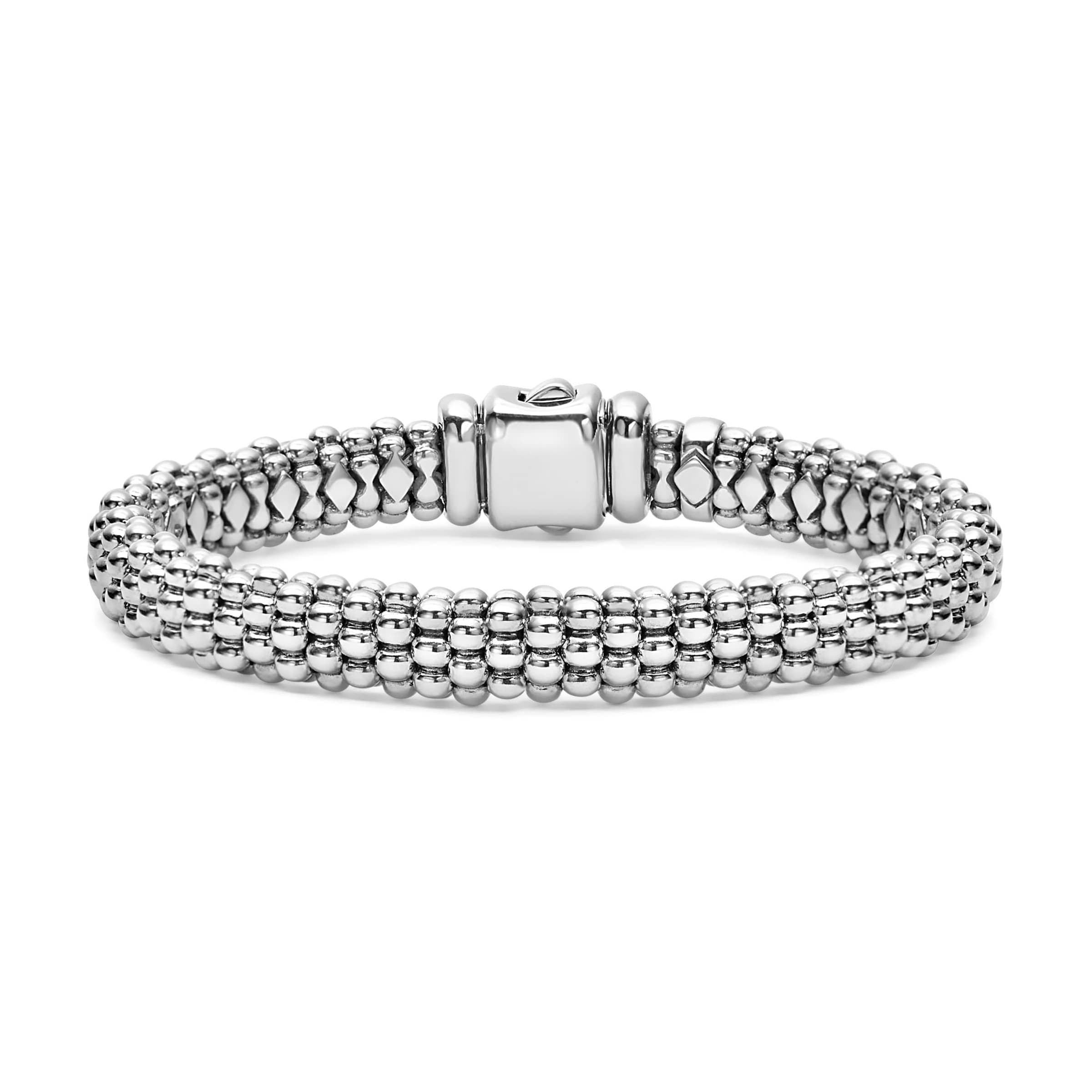 Lagos Signature Caviar 9mm Silver Caviar Bracelet 0