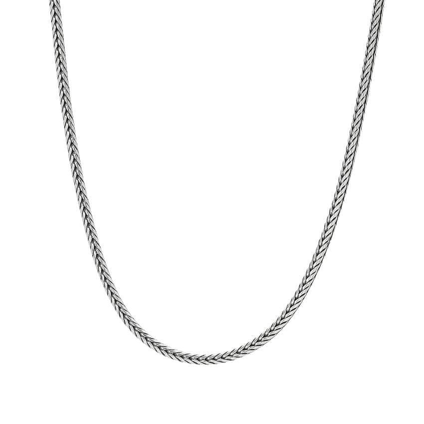 Konstantino Sterling Silver 20 Inch Woven Wheat Chain