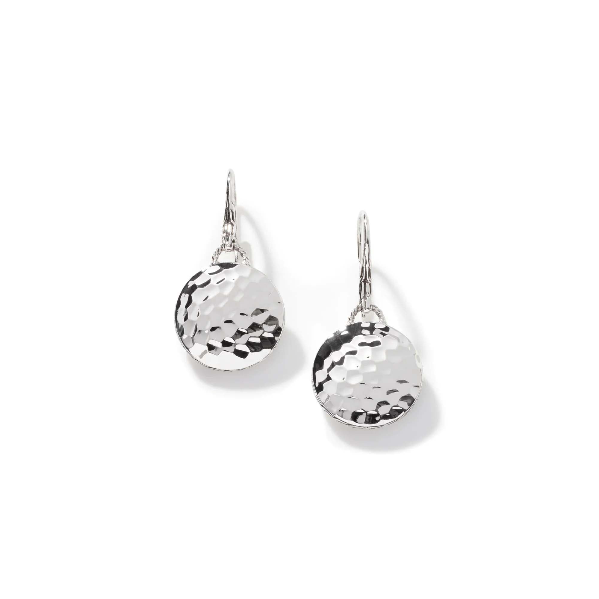 John Hardy Palu Dot Drop Earring in Sterling Silver