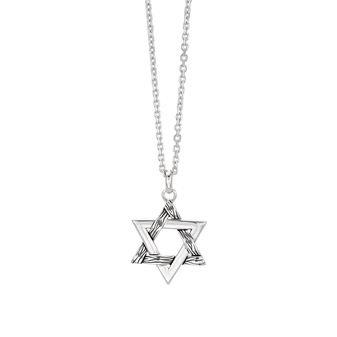 Sterling Silver Star of David Necklace 0