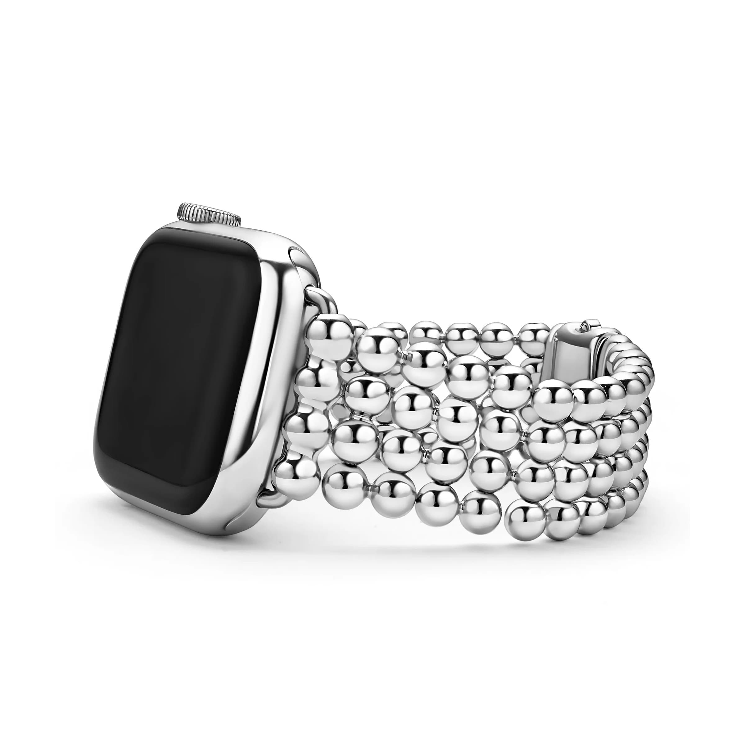 Lagos Smart Caviar Stainless Steel Infinite Caviar Beaded Watch Bracelet