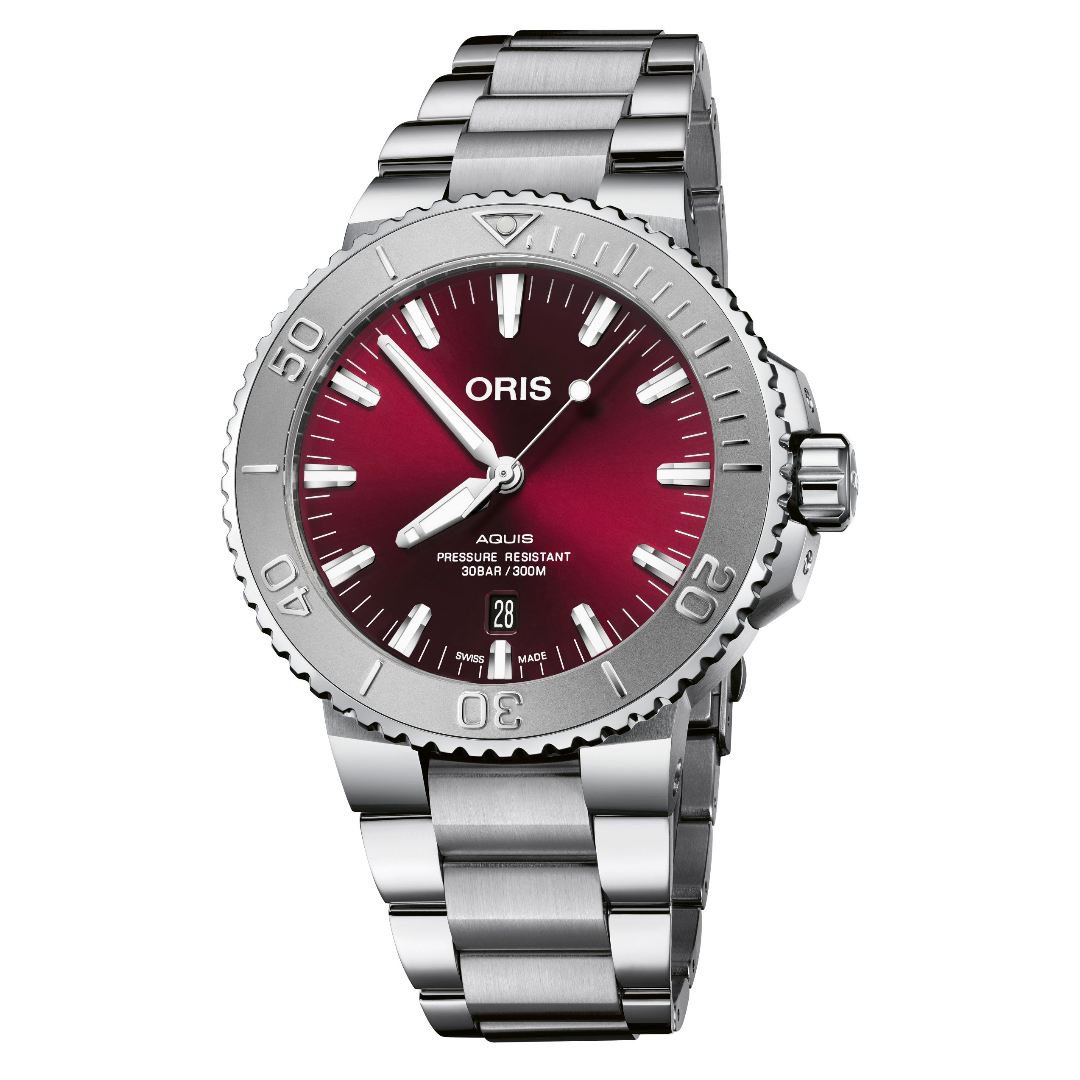 Oris Aquis Date Relief with Red Dial, 43.5mm