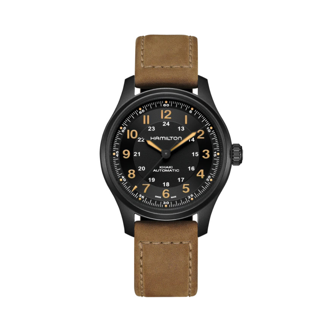 Hamilton Khaki Field Titanium Auto Watch with Black Dial 0