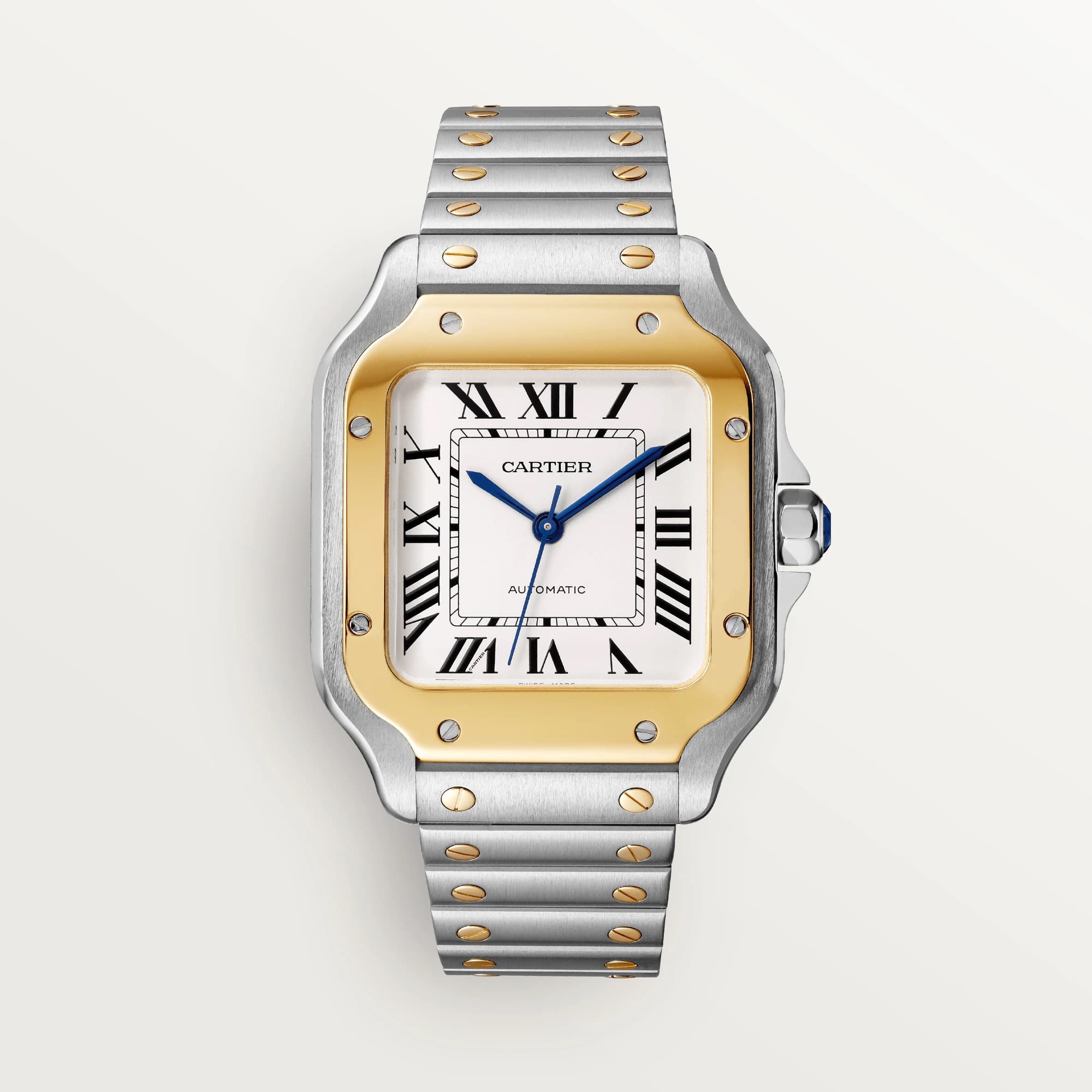 Santos de Cartier Steel and Yellow Gold Watch, medium
