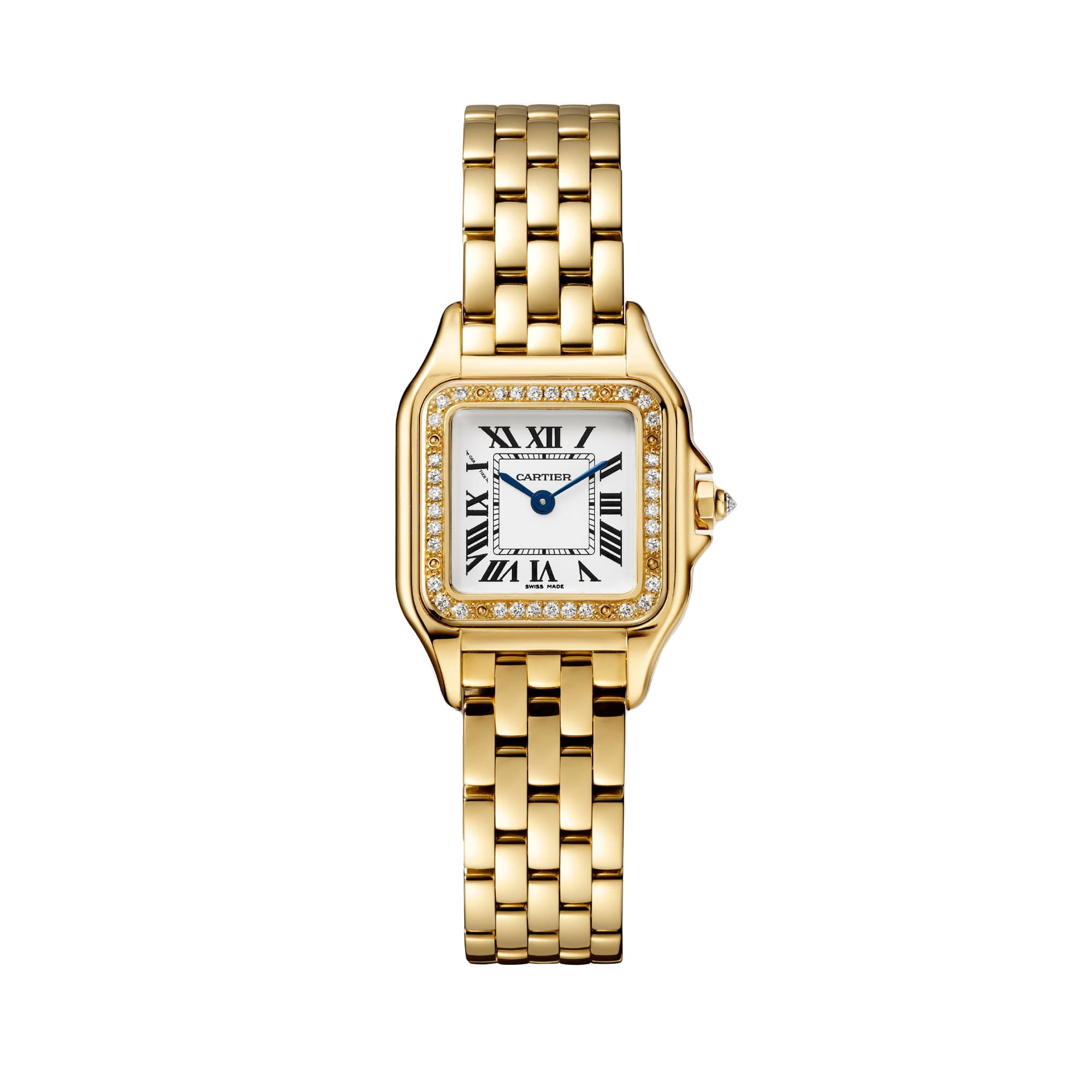 Panthere de Cartier Gold Watch with Diamonds, Small 0