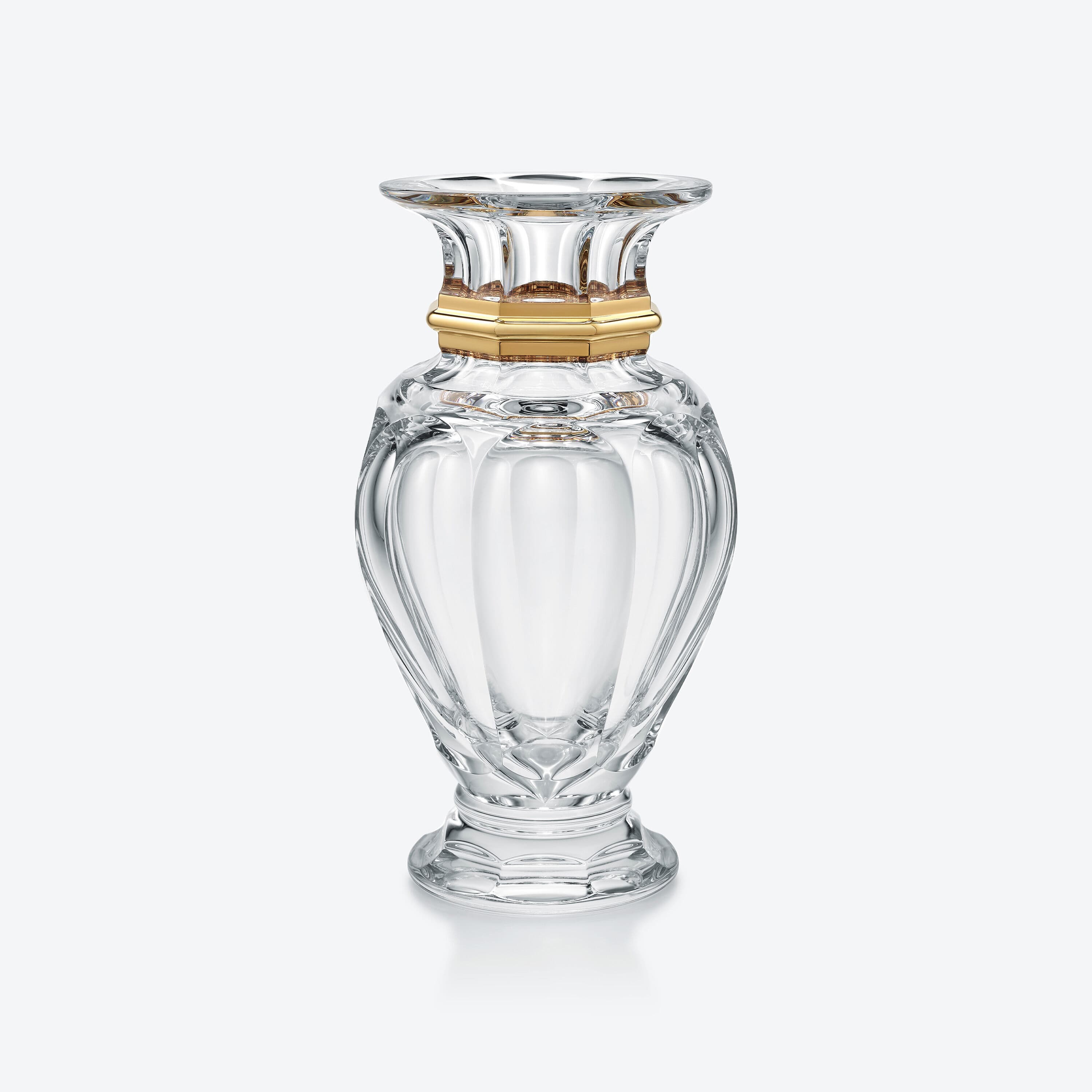 Baccarat Harcourt Balustre Vase, Clear & Gold 0