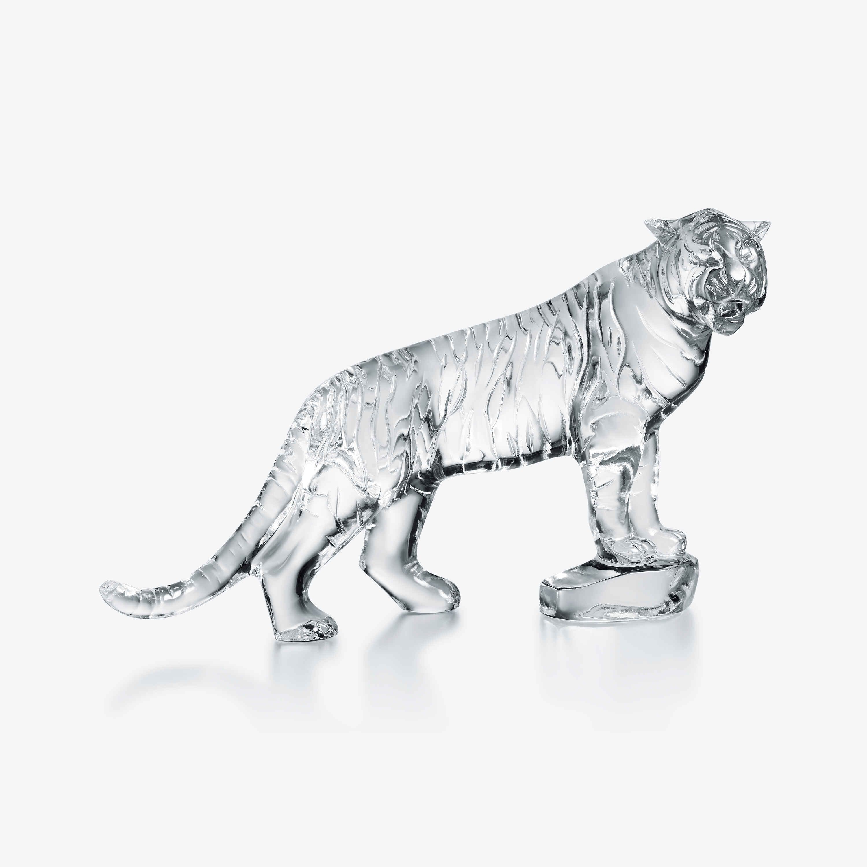 Baccarat Roaring Bengal Sculpture 0