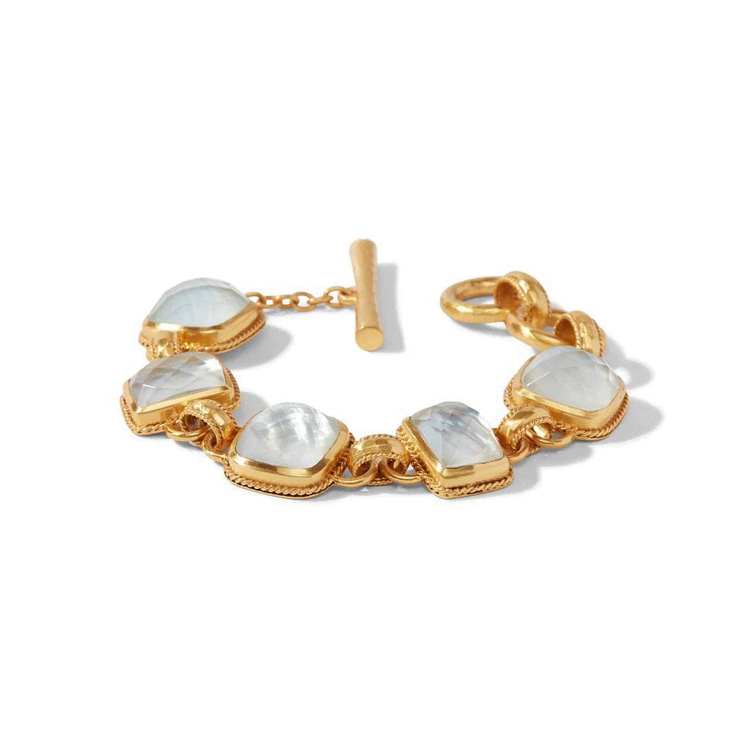 Julie Vos Savoy Demi Bracelet in Iridescent Clear Crystal