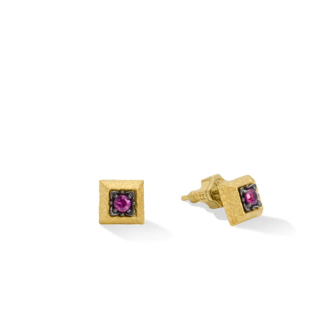 Konstantino Callas Collection 18k Gold Ruby Earrings