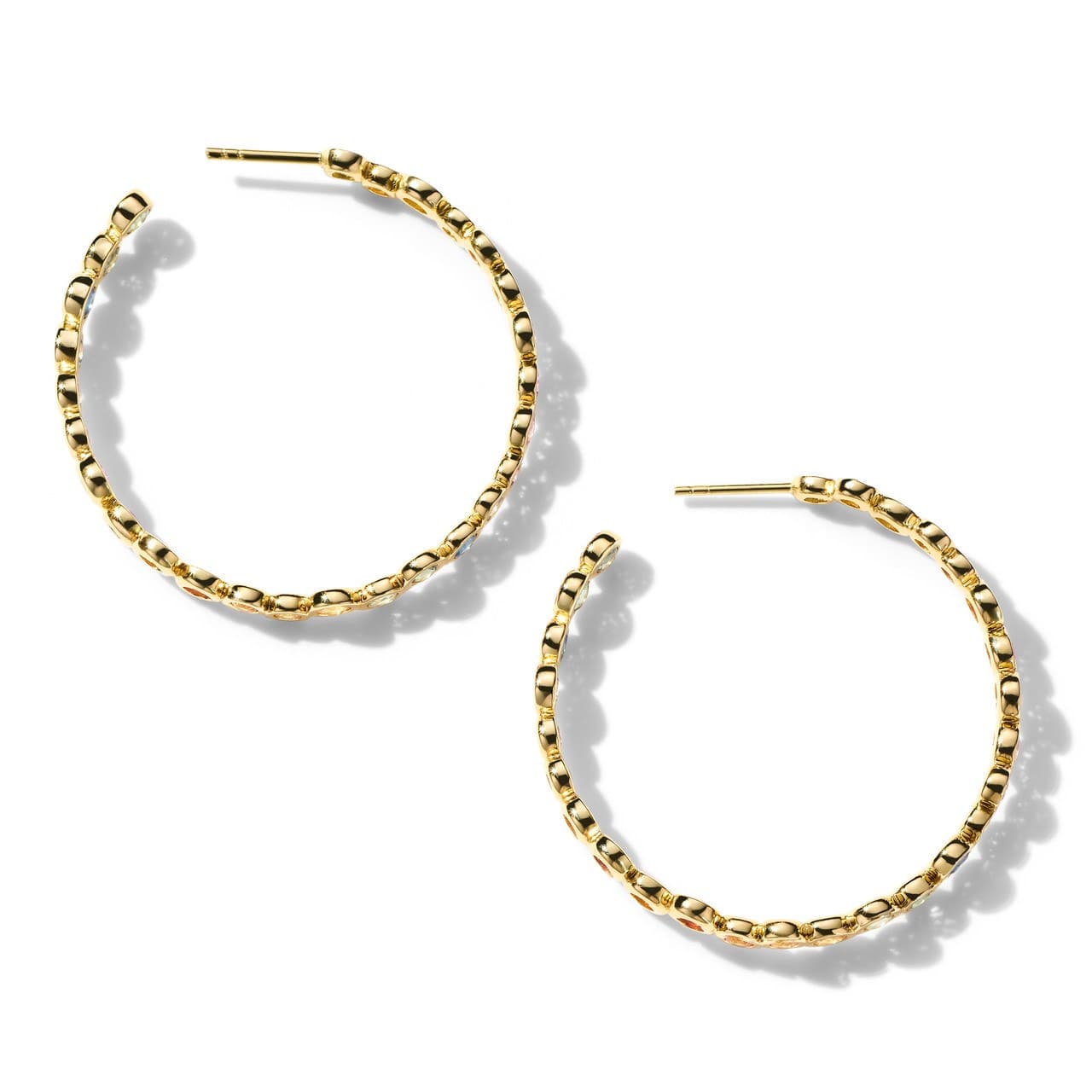 Ippolita Starlet Rainbow Sapphire Hoop Earrings 2