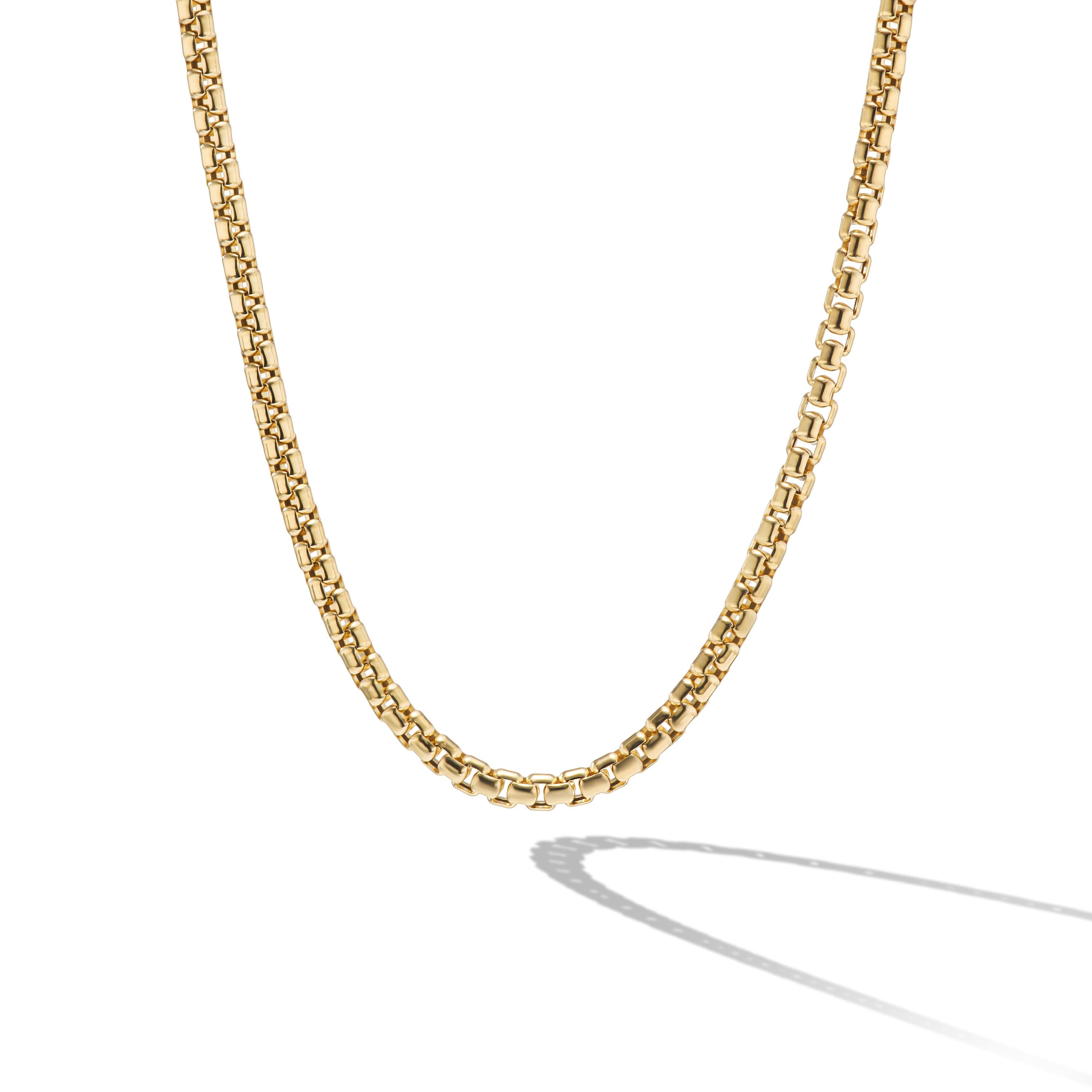 David Yurman Men's 2.7mm Box Chain in 18k Yellow Gold, 24 inches