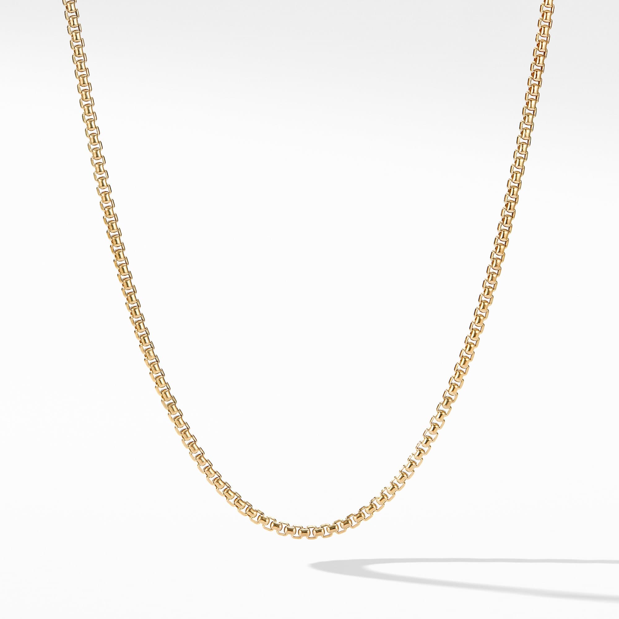 David Yurman Box Chain Necklace in 18K Gold, 1.7mm
