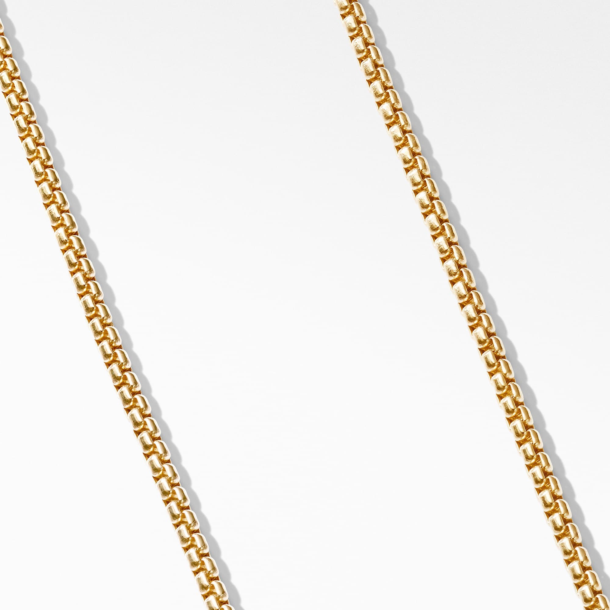 David Yurman 22 Inch Box Chain Necklace in 18k Yellow Gold, 2.7mm 2