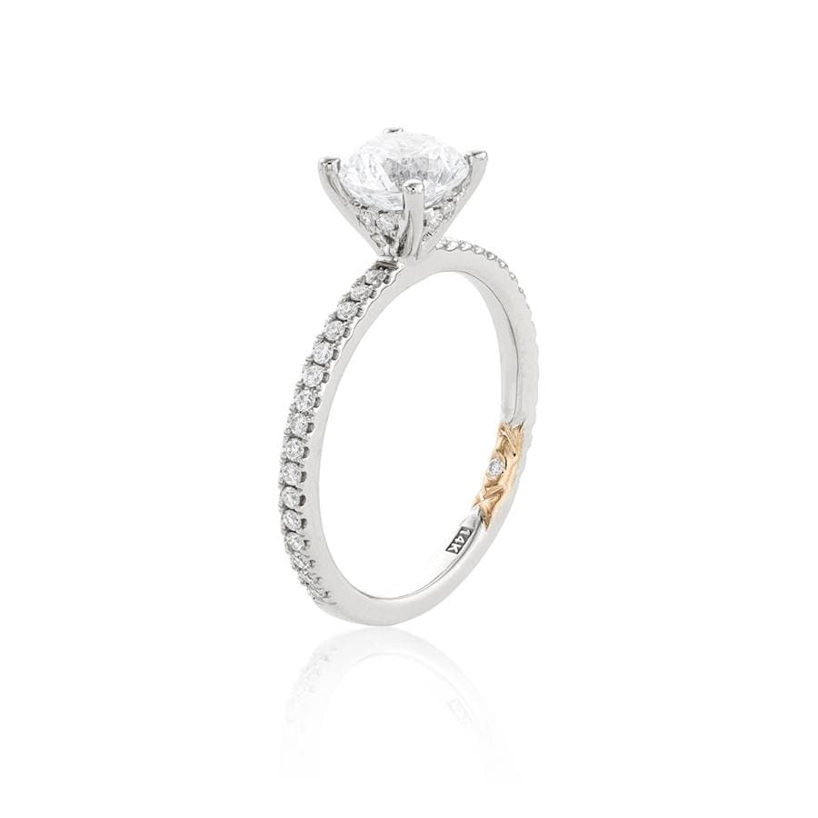 A. Jaffe Pave Diamond Semi-Mount Engagement Ring
