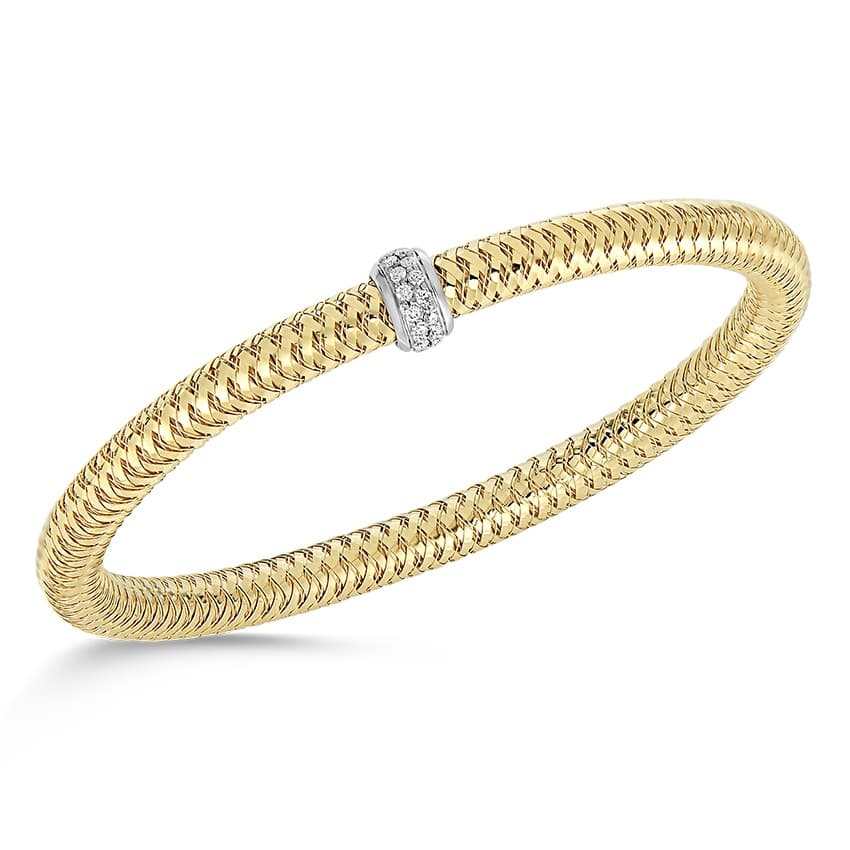 Roberto Coin Primavera Diamond Station Bangle 