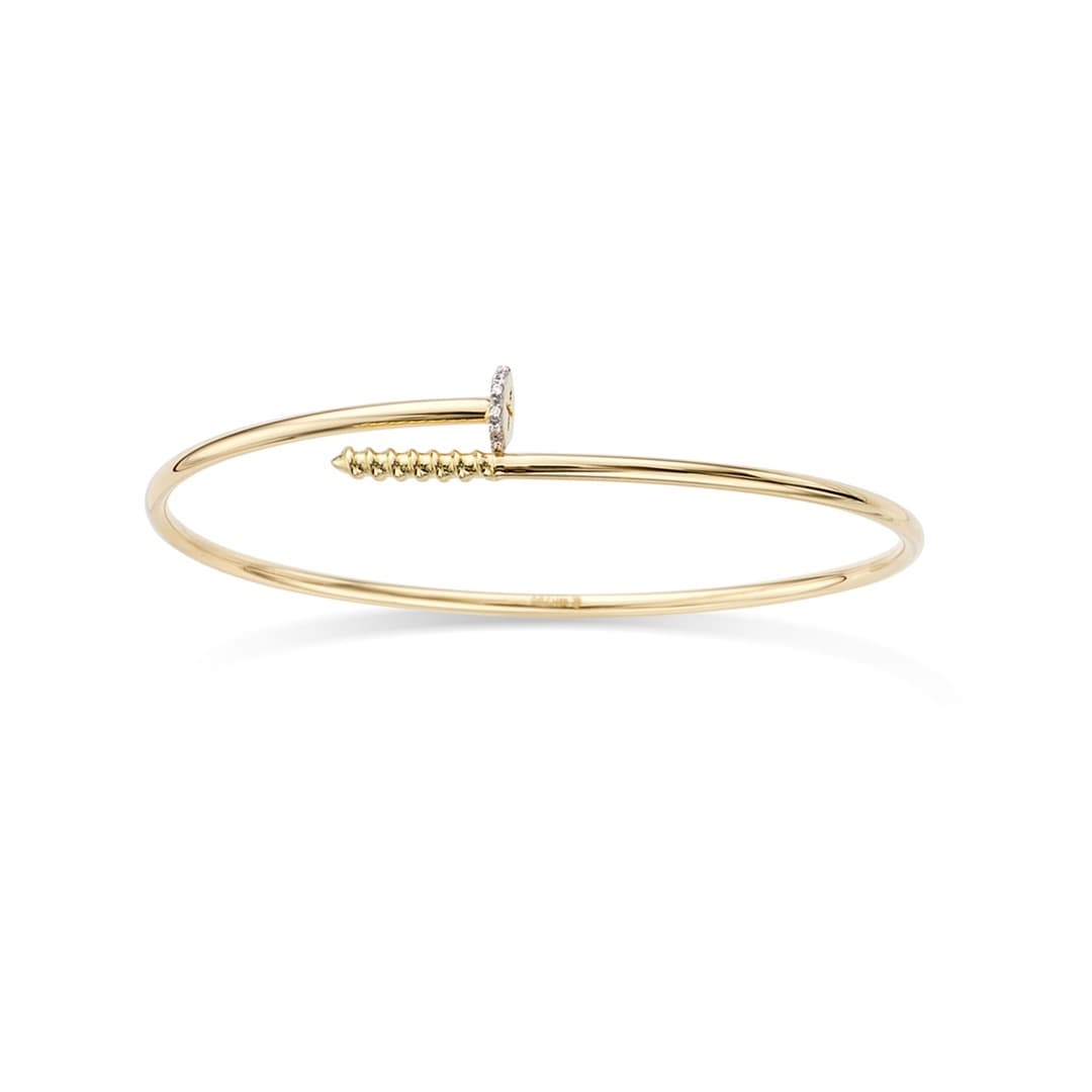 Nail & Screw Diamond Bangle