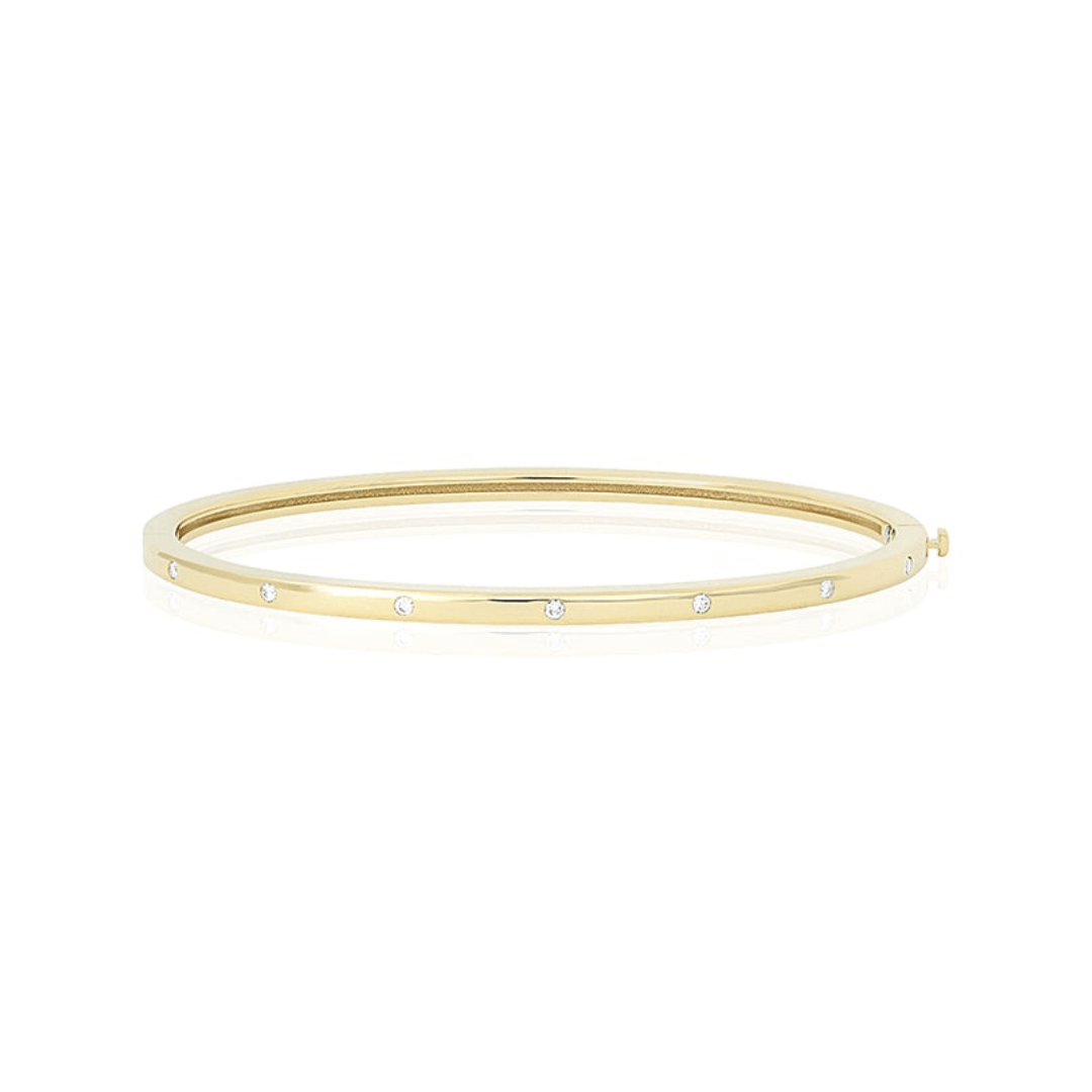 Roberto Coin 18K Classica Diamond Bangle Bracelet