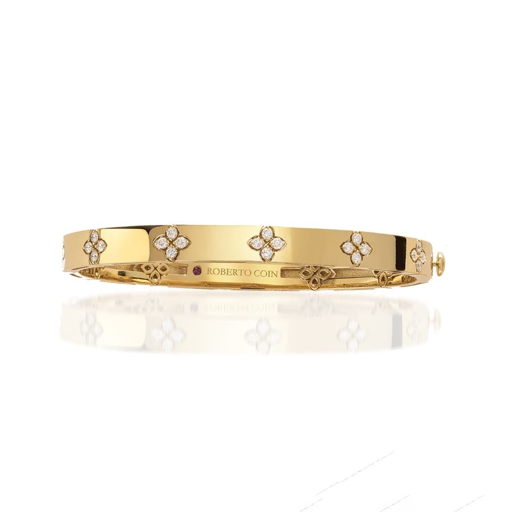 Roberto Coin 18K Gold & Diamond Verona 6mm Bangle