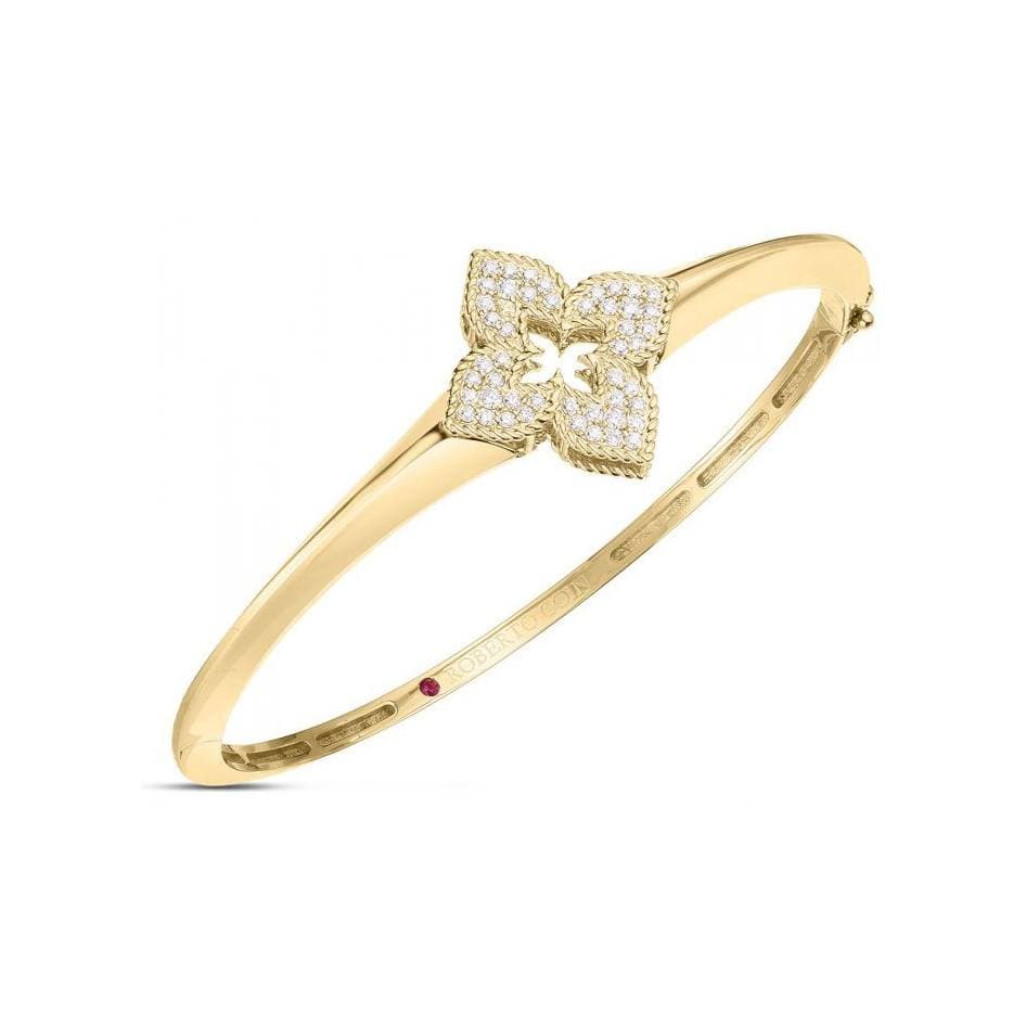 Roberto Coin Yellow Gold Ventian Princess Diamond Bangle 0