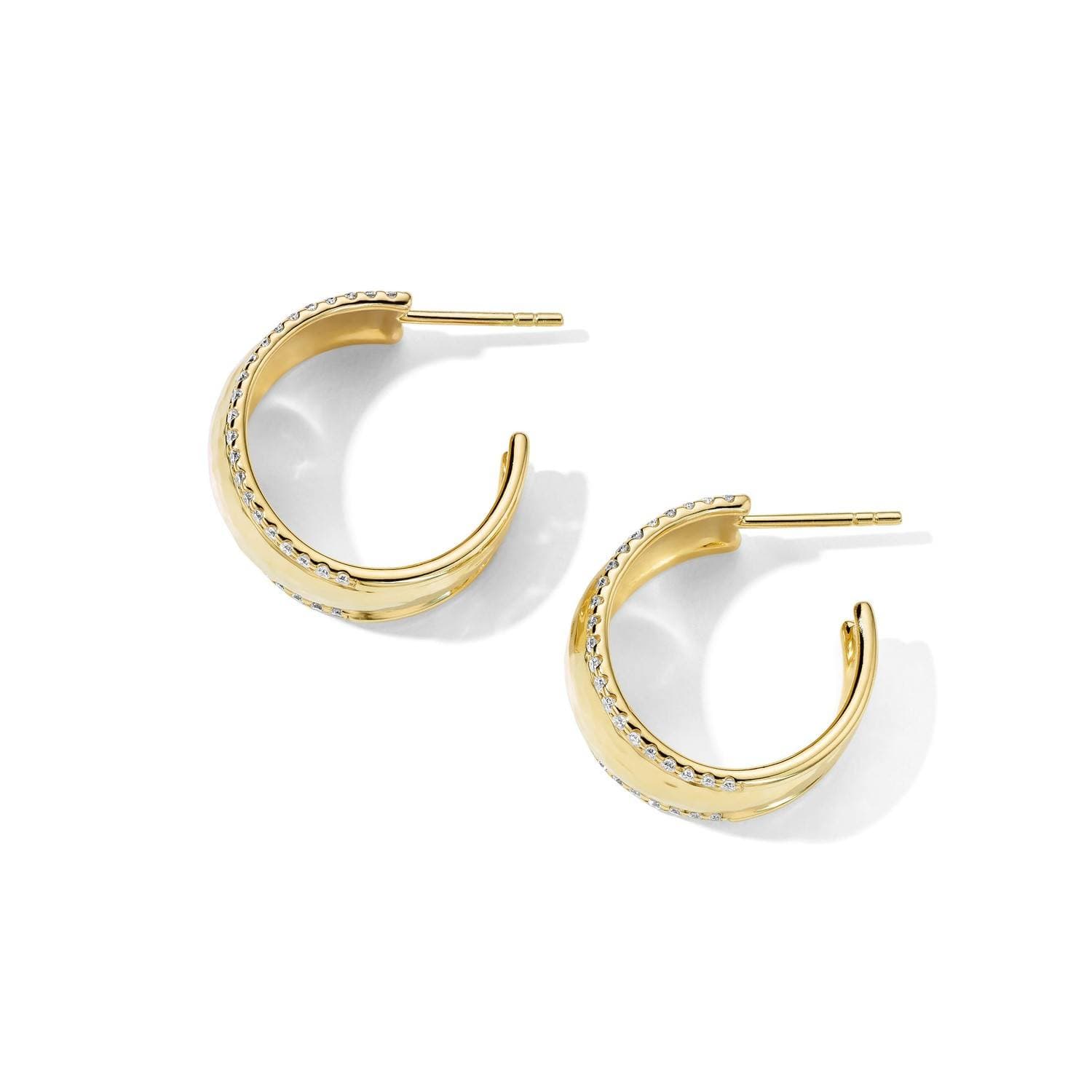 Ippolita Stardust Goddess Diamond Hoop Earrings 1