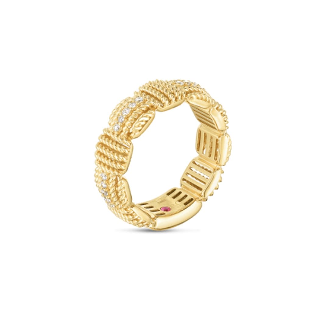 Roberto Coin 18K Opera Yellow Gold Diamond Band 1