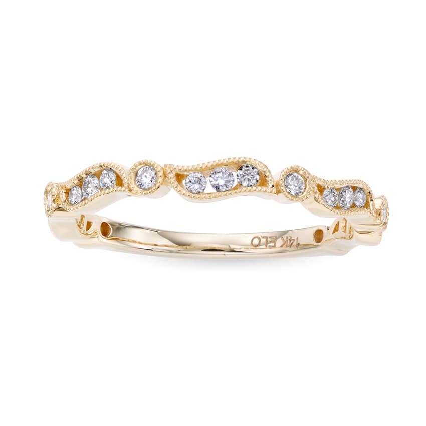 Decorative Gold Diamond Band 0